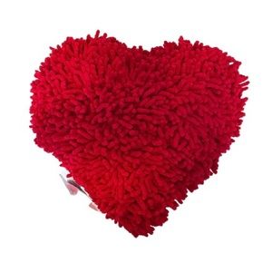 Target Red Shag Heart Shaped Pillow Beautiful NWT